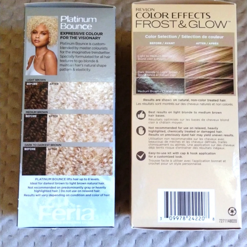 L'Oreal Feria Revlon Color Effects Hair Dye Blonde Permanent NWB Sealed